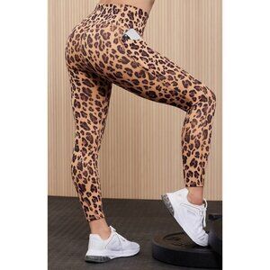 FABLETICS Oasis PureLuxe Leggings Sz S Leopard Print High Rise Skinny Athletic